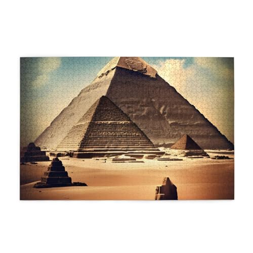 Dreaming of the Pyramids of Khufu Horizontal Wooden Jigsaw Puzzle 1000 Pieces Relax and Improve Hands on Skills and Konzentration von XZDZWK
