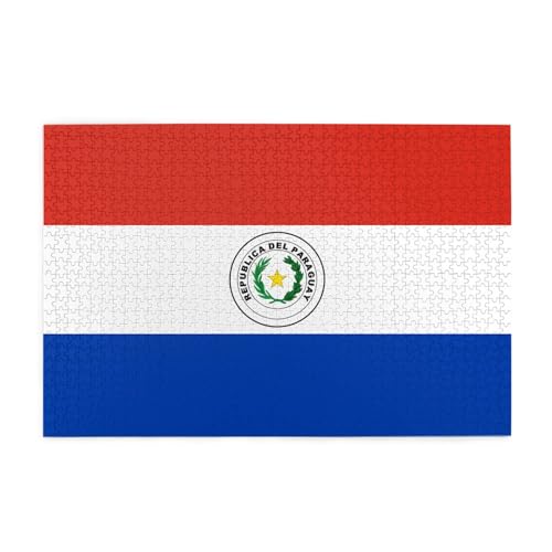 Flagge Paraguays Horizontales Holzpuzzle 1000 Teile Entspannen und Verbessern Sie die Hände auf Fähigkeiten und Konzentration Flagge Paraguays Horizontales Holzpuzzle 1000 Teile Entspannen und Verbessern Sie die Hände auf Fähigkeiten und Konzentration von XZDZWK