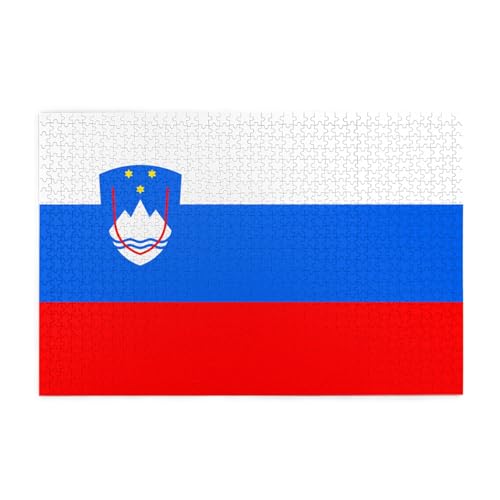 Flagge Sloweniens Horizontales Holzpuzzle 1000 Teile Entspannen und Verbessern Sie die Hände auf Fähigkeiten und Konzentration Flagge Sloweniens Horizontales Holzpuzzle 1000 Teile Entspannen und Verbessern Sie die Hände auf Fähigkeiten und Konzentration von XZDZWK