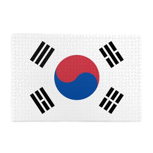 Flagge der Republik Korea Horizontales Holzpuzzle 1000 Teile Entspannen und Verbessern Sie die Hände auf Fähigkeiten und Konzentration Flagge der Republik Korea Horizontales Holzpuzzle 1000 Teile Entspannen und Verbessern Sie die Hände auf Fähigkeiten und Konzentration von XZDZWK
