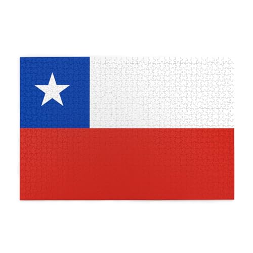 Flagge von Chile Horizontales Holzpuzzle 1000 Teile Entspannen und Verbessern Sie die Hände auf Fähigkeiten und Konzentration Flagge von Chile Horizontales Holzpuzzle 1000 Teile Entspannen und Verbessern Sie die Hände auf Fähigkeiten und Konzentration von XZDZWK