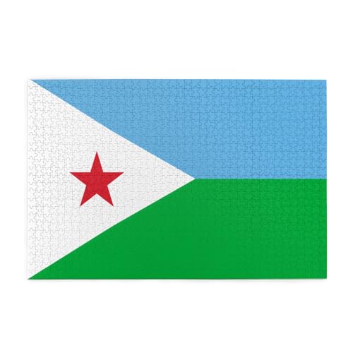 Flagge von Dschibuti Horizontales Holzpuzzle 1000 Teile Entspannen und verbessern Sie die Hände auf Fähigkeiten und Konzentration Flagge von Dschibuti Horizontales Holzpuzzle 1000 Teile Entspannen und verbessern Sie die Hände auf Fähigkeiten und Konzentration von XZDZWK