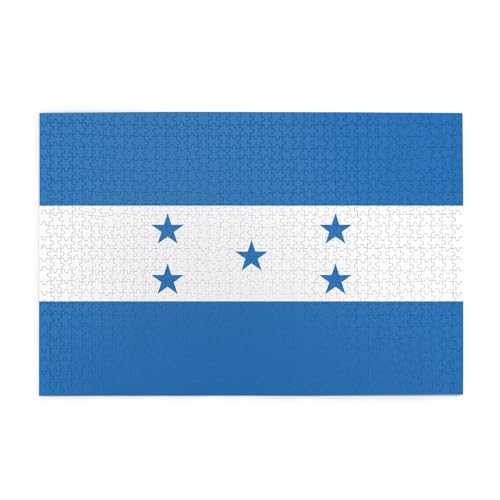 Flagge von Honduras Horizontales Holzpuzzle 1000 Teile Entspannen und Verbessern Sie die Hände auf Fähigkeiten und Konzentration Flagge von Honduras Horizontales Holzpuzzle 1000 Teile Entspannen und Verbessern Sie die Hände auf Fähigkeiten und Konzentration von XZDZWK