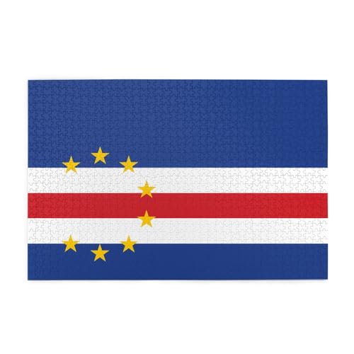 Flagge von Kap Verde Horizontales Holzpuzzle 1000 Teile Entspannen und Verbessern Sie die Hände auf Fähigkeiten und Konzentration Flagge von Kap Verde Horizontales Holzpuzzle 1000 Teile Entspannen und Verbessern Sie die Hände auf Fähigkeiten und Konzentration von XZDZWK