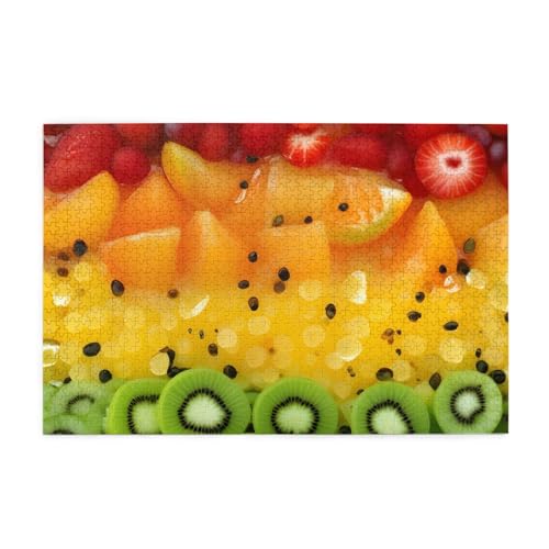Frisches Obst Horizontales Holzpuzzle 1000 Teile Entspannen und Verbessern Sie die Hände auf Fähigkeiten und Konzentration von XZDZWK