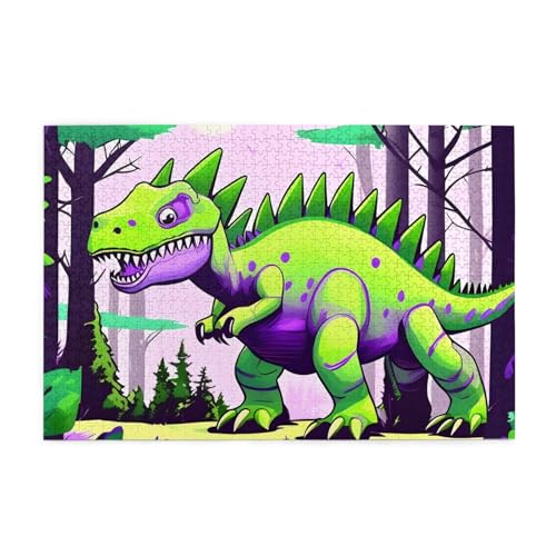 Grüner Dinosaurier Horizontales Holzpuzzle 1000 Teile Entspannen und Verbessern Sie die Hände auf Fähigkeiten und Konzentration Grüner Dinosaurier Horizontales Holzpuzzle 1000 Teile Entspannen und Verbessern Sie die Hände auf Fähigkeiten und Konzentration von XZDZWK