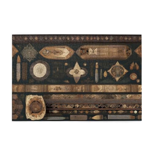 Horizontales Holzpuzzle im böhmischen Stil, 1000 Teile, entspannen und verbessern die Hände auf Fähigkeiten und Konzentration von XZDZWK