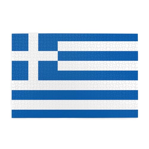 Horizontales Holzpuzzle mit griechischer Flagge, 1000 Teile, entspannen und verbessern die Hände auf Fähigkeiten und Konzentration Horizontales Holzpuzzle mit griechischer Flagge, 1000 Teile, entspannen und verbessern die Hände auf Fähigkeiten und Konzentration von XZDZWK