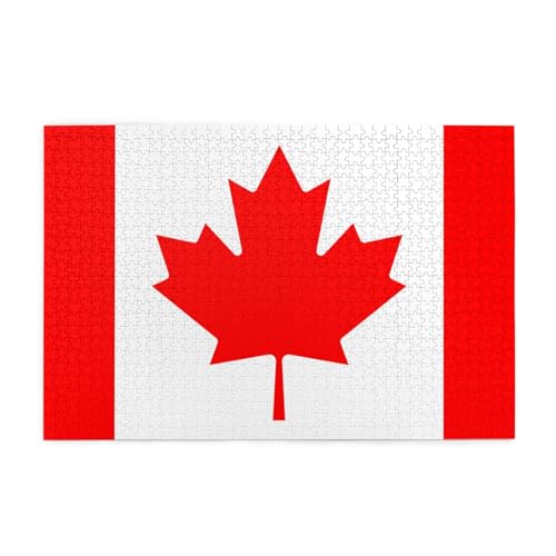Horizontales Holzpuzzle mit kanadischer Flagge, 1000 Teile, entspannen und verbessern die Hände auf Fähigkeiten und Konzentration Horizontales Holzpuzzle mit kanadischer Flagge, 1000 Teile, entspannen und verbessern die Hände auf Fähigkeiten und Konzentration von XZDZWK