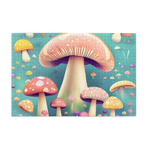 Hübsche kleine Pilze Horizontales Holzpuzzle 1000 Teile Entspannen und verbessern die Hände auf Fähigkeiten und Konzentration Hübsche kleine Pilze Horizontales Holzpuzzle 1000 Teile Entspannen und verbessern die Hände auf Fähigkeiten und Konzentration von XZDZWK