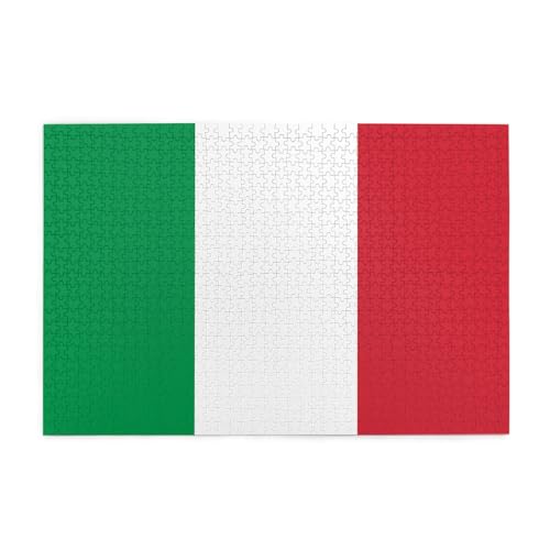 Italienische Flagge, horizontales Holzpuzzle, 1000 Teile, entspannen und verbessern die Hände auf Fähigkeiten und Konzentration von XZDZWK