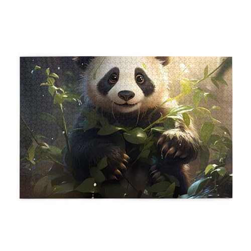 Niedliches Panda-Pflanzen-horizontales Holzpuzzle 1000 Teile Entspannen und verbessern Sie die Hände auf Fähigkeiten und Konzentration Niedliches Panda-Pflanzen-horizontales Holzpuzzle 1000 Teile Entspannen und verbessern Sie die Hände auf Fähigkeiten und Konzentration von XZDZWK