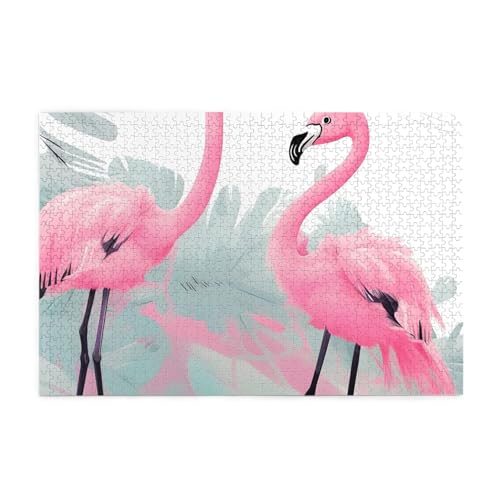 Pink Flamingo Horizontal Wooden Jigsaw Puzzle 1000 Pieces Relax and Improve Hands on Skills and Concentration Pink Flamingo Horizontal Wooden Jigsaw Puzzle 1000 Pieces Relax and Improve Hands on Skills and Concentration von XZDZWK