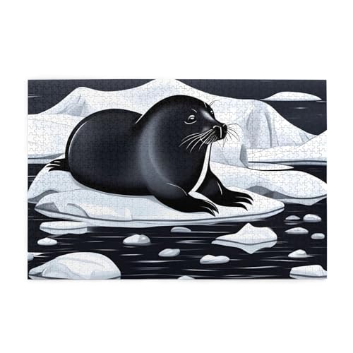 Seals on Ice Horizontales Holzpuzzle 1000 Teile Entspannen und Verbessern Sie die Hände auf Fähigkeiten und Konzentration Seals on Ice Horizontales Holzpuzzle 1000 Teile Entspannen und Verbessern Sie die Hände auf Fähigkeiten und Konzentration von XZDZWK