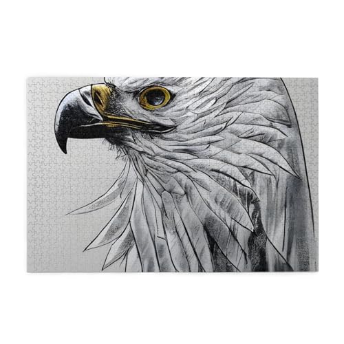 Sketching an Adler Horizontal Wooden Jigsaw Puzzle 1000 Pieces Relax and Improve Hands on Skills and Konzentration von XZDZWK