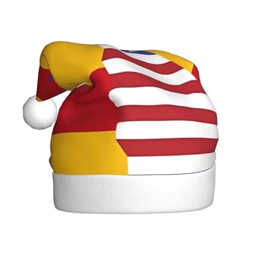 XZDZWK Amerikanische Spanien-Flagge, Plüsch-Weihnachtsmütze, bequeme und vielseitige Kopfbedeckung, geeignet für Neujahrsaktivitäten XZDZWK Amerikanische Spanien-Flagge, Plüsch-Weihnachtsmütze, bequeme und vielseitige Kopfbedeckung, geeignet für Neujahrsaktivitäten von XZDZWK