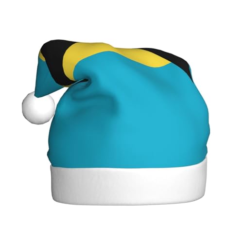 XZDZWK Flagge der Bahamas Plüsch Weihnachtsmütze Bequeme und vielseitige Kopfbedeckung Geeignet für Neujahrsaktivitäten XZDZWK Flagge der Bahamas Plüsch Weihnachtsmütze Bequeme und vielseitige Kopfbedeckung Geeignet für Neujahrsaktivitäten von XZDZWK