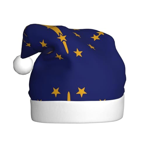XZDZWK Indiana State Flag Plüsch Weihnachtsmütze Bequeme und vielseitige Kopfbedeckung Geeignet für Neujahrsaktivitäten XZDZWK Indiana State Flag Plüsch Weihnachtsmütze Bequeme und vielseitige Kopfbedeckung Geeignet für Neujahrsaktivitäten von XZDZWK