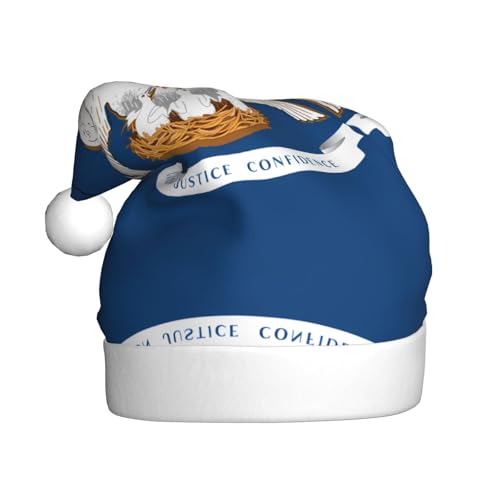 XZDZWK Louisiana State Flag Plüsch Weihnachtsmütze Bequeme und vielseitige Kopfbedeckung Geeignet für Neujahrsaktivitäten XZDZWK Louisiana State Flag Plüsch Weihnachtsmütze Bequeme und vielseitige Kopfbedeckung Geeignet für Neujahrsaktivitäten von XZDZWK