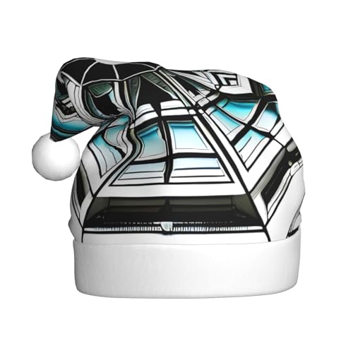 XZDZWK Octagon Building Plush Christmas Hat Comfortable and Versatile Headwear Suitable for New Year Activities XZDZWK Octagon Building Plush Christmas Hat Comfortable and Versatile Headwear Suitable for New Year Activities von XZDZWK