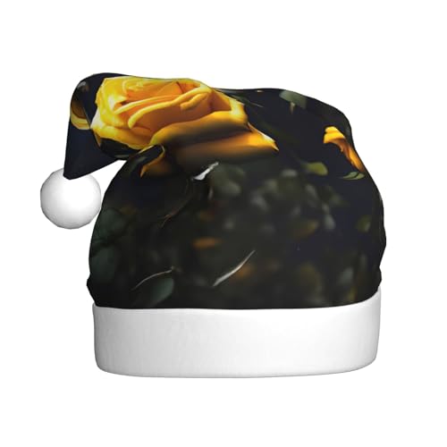 XZDZWK Schöne gelbe Rosen, Plüsch-Weihnachtsmütze, bequeme und vielseitige Kopfbedeckung, geeignet für Neujahrsaktivitäten XZDZWK Schöne gelbe Rosen, Plüsch-Weihnachtsmütze, bequeme und vielseitige Kopfbedeckung, geeignet für Neujahrsaktivitäten von XZDZWK