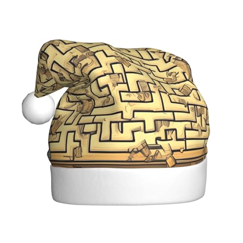 XZDZWK Treasure Maze Plüsch-Weihnachtsmütze, bequeme und vielseitige Kopfbedeckung, geeignet für Neujahrsaktivitäten XZDZWK Treasure Maze Plüsch-Weihnachtsmütze, bequeme und vielseitige Kopfbedeckung, geeignet für Neujahrsaktivitäten von XZDZWK