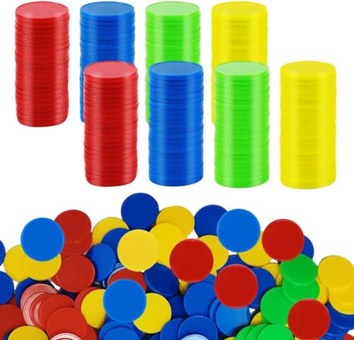 400 Stück Poker Chips, 4 Farben 0,98 Zoll, Spielchips Casino Chips aus Kunststoff, Zählchips für Kinder Bingo-Chips, Blanko Zählchips für Mathematik Kinder Lehrer Belohnung Party Spielbelohnung 400 Stück Poker Chips, 4 Farben 0,98 Zoll, Spielchips Casino Chips aus Kunststoff, Zählchips für Kinder Bingo-Chips, Blanko Zählchips für Mathematik Kinder Lehrer Belohnung Party Spielbelohnung von XZMCAT