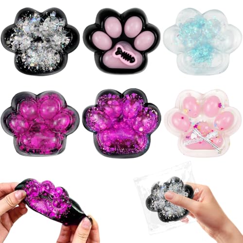 6 Stück Katzenpfoten Squishy, Cat Paw Squeeze Spielzeug, Katzenpfoten Quetsch Spielzeug, Süße Weiche Katzenpfoten Quetschspielzeuge, Stressabbau Fidget Toys Geeignet für Kinder Teenager und Erwachsene 6 Stück Katzenpfoten Squishy, Cat Paw Squeeze Spielzeug, Katzenpfoten Quetsch Spielzeug, Süße Weiche Katzenpfoten Quetschspielzeuge, Stressabbau Fidget Toys Geeignet für Kinder Teenager und Erwachsene von XZMCAT