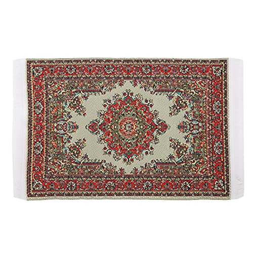 Miniaturteppich - exquisiter Rayon -Faden, langlebiger starker Gewebe, lebendige Farben für 1:12 Puppenhausdekoration und (Type 2) von XZXCVN