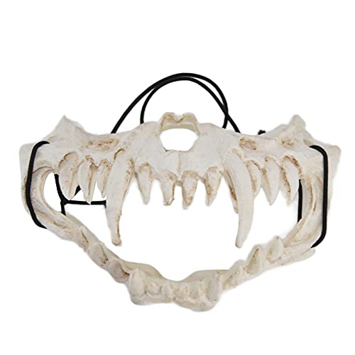 XZXCVN Horrormaske aus Naturkautschuk verstellbar realistisch wasserdicht leicht für Karneval Halloween Fasching von XZXCVN