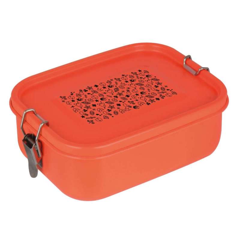 XANADOO Brotdose aus Edelstahl 800 ml - Kids Line, Xanadoo Designs Neon orange-Tattoo von Xanadoo