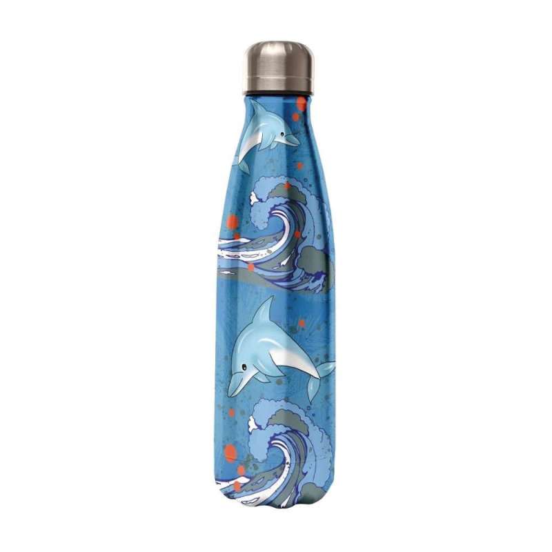 XANADOO Trinkflasche aus Edelstahl - Kidsline, Volumen 350 ml, Xanadoo Designs Delfin von Xanadoo