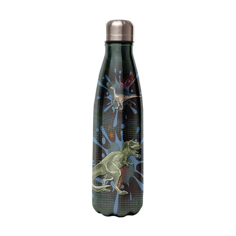 XANADOO Trinkflasche aus Edelstahl - Kidsline, Volumen 350 ml, Xanadoo Designs Dinosaurier-1 von Xanadoo