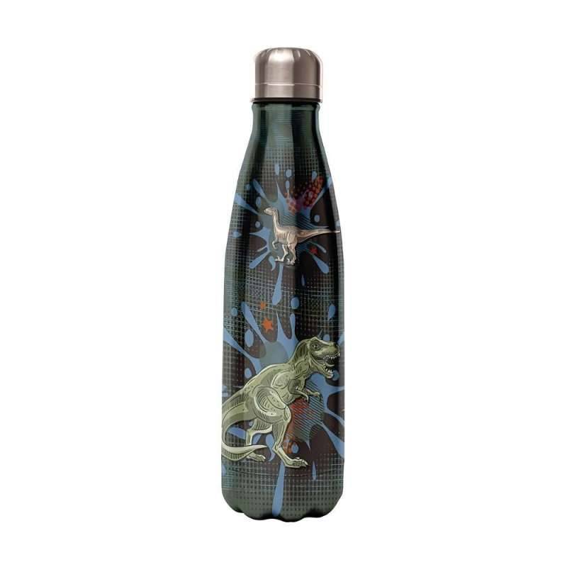 XANADOO Trinkflasche aus Edelstahl - Kidsline, Volumen 350 ml, Xanadoo Designs Dinosaurier-1 von Xanadoo
