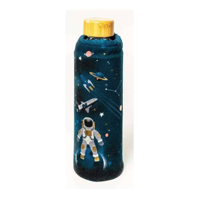 XANADOO Trinkflasche aus Glas 500 ml, Xanadoo Designs Astronaut von Xanadoo