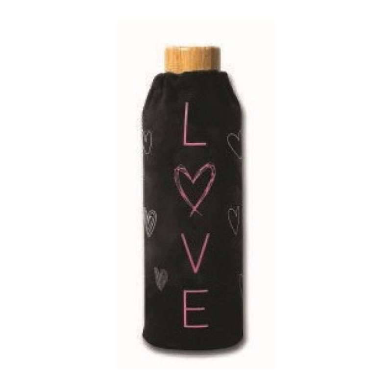 XANADOO Trinkflasche aus Glas 500 ml, Xanadoo Designs Love von Xanadoo