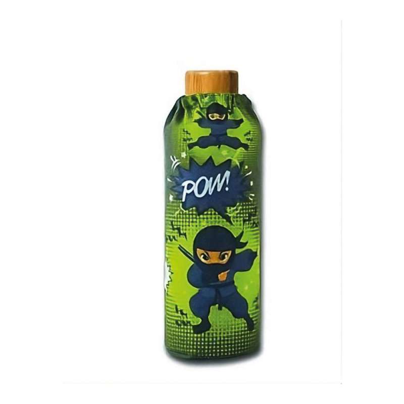 XANADOO Trinkflasche aus Glas 500 ml, Xanadoo Designs Ninja von Xanadoo