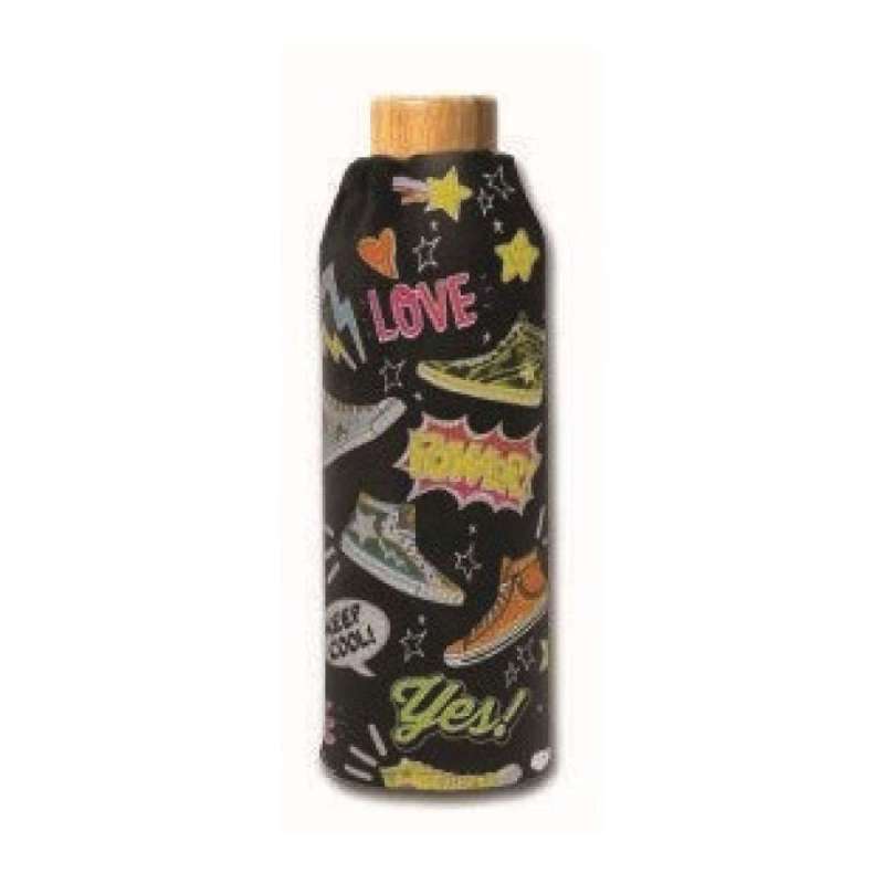 XANADOO Trinkflasche aus Glas 500 ml, Xanadoo Designs Sneaker von Xanadoo