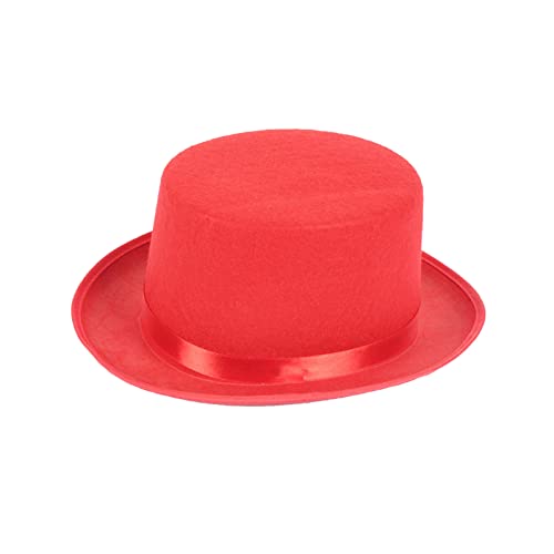 Magier Solid Color Holiday Party Halloween Top Hat Fashion Unisex Persönlichkeit Rave Party Show Erwachsene Kinder Top Womens Filzhüte Mit Rand Magier Herren Mit Rand Für Frauen Große Köpfe Feste von Xanorrg