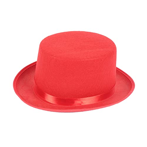 Magier Solid Color Holiday Party Halloween Top Hat Fashion Unisex Persönlichkeit Rave Party Show Erwachsene Kinder Top Womens Filzhüte Mit Rand Magier Herren Mit Rand Für Frauen Große Köpfe Feste von Xanorrg