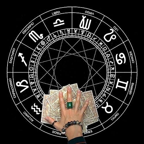 Xanorrg 50/60/75 cm Tarot Tischdecke Tuchkarten Brettspiel Astrologie Oracles Pad Karten Tisch Servietten Kartenbrettspiel Astrologie Oracles Pad von Xanorrg