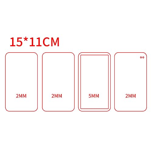 Blindkarte Ziegelstein Transparente Acrylplattenform Leere Platten Für Hand Basteln Acryl Mahjong Fliesen von Xanorrg