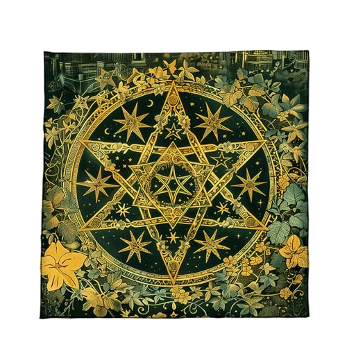 Xanorrg Bunte Velvets Tarot Tuch Lesen Stoff Tragbare Spiele Easy Cleaning Stoff Tischdecke Tischabdeckung Tischdecke von Xanorrg