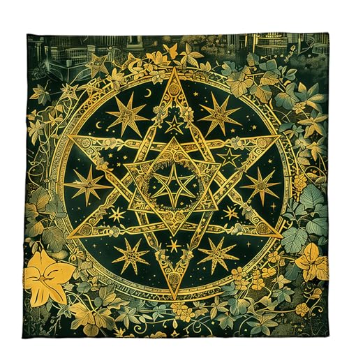 Xanorrg Bunte Velvets Tarot Tuch Lesen Stoff Tragbare Spiele Easy Cleaning Stoff Tischdecke Tischabdeckung Tischdecke von Xanorrg