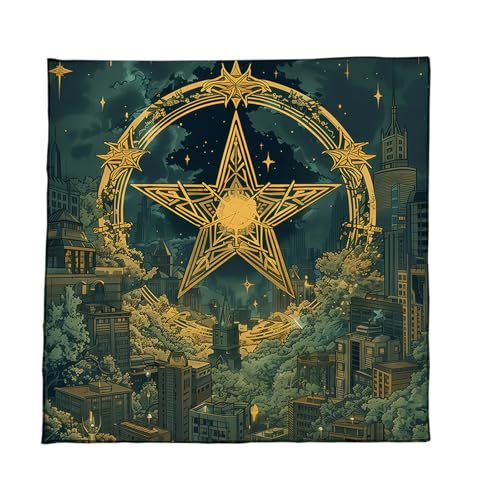 Xanorrg Bunte Velvets Tarot Tuch Lesen Stoff Tragbare Spiele Easy Cleaning Stoff Tischdecke Tischabdeckung Tischdecke von Xanorrg