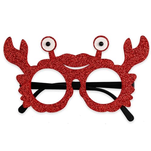 Xanorrg Cartoon Sea Animal Brille Ozeane Tierbrille Unter Meeres Themenparty Liefert Fotokabinen Requisiten Erwachsene Partybrille von Xanorrg