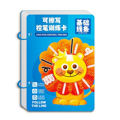 Xanorrg Children's Early Learning Pen Control Workbook Bildungsverfolgung Buch Mit 4 Stiften Und 1 Erlöser Für Vorschule Fine Motor Skill Lernbuch Xanorrg Children's Early Learning Pen Control Workbook Bildungsverfolgung Buch Mit 4 Stiften Und 1 Erlöser Für Vorschule Fine Motor Skill Lernbuch von Xanorrg