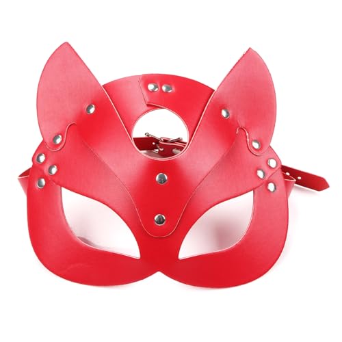 Xanorrg Elegante Katzenmomen Kostümmaske Premium PU Leder Atmungsaktives Design Für Maskerades Partys Rollenspiele Verstellbarer Kopfbedeckung Party Maske Xanorrg Elegante Katzenmomen Kostümmaske Premium PU Leder Atmungsaktives Design Für Maskerades Partys Rollenspiele Verstellbarer Kopfbedeckung Party Maske von Xanorrg