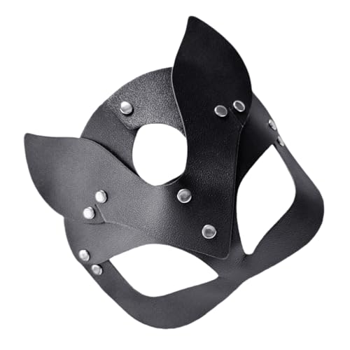 Xanorrg Elegante Katzenmomen Kostümmaske Premium PU Leder Atmungsaktives Design Für Maskerades Partys Rollenspiele Verstellbarer Kopfbedeckung Party Maske Xanorrg Elegante Katzenmomen Kostümmaske Premium PU Leder Atmungsaktives Design Für Maskerades Partys Rollenspiele Verstellbarer Kopfbedeckung Party Maske von Xanorrg