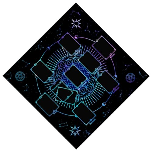 Xanorrg Multifunktionale Tarot Kartenkartentisch Abdeckungen Altäre Dekorationen Tarots Tischdecke Pendel Divinationen Tischtuch Tarotkarte Tischdecke von Xanorrg